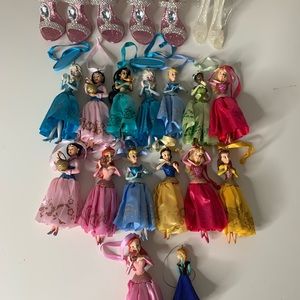 Bundle Disney Christmas Tree Ornaments made of Ceramic.